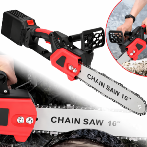 Акумуляторна ланцюгова пилка Electric SAW 16 дюймів у валізі + 2 акумулятори RED