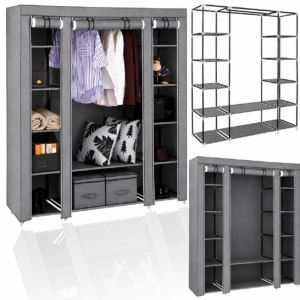 Тканинна шафа HCX Storage Wardrobe 88130 Сірий