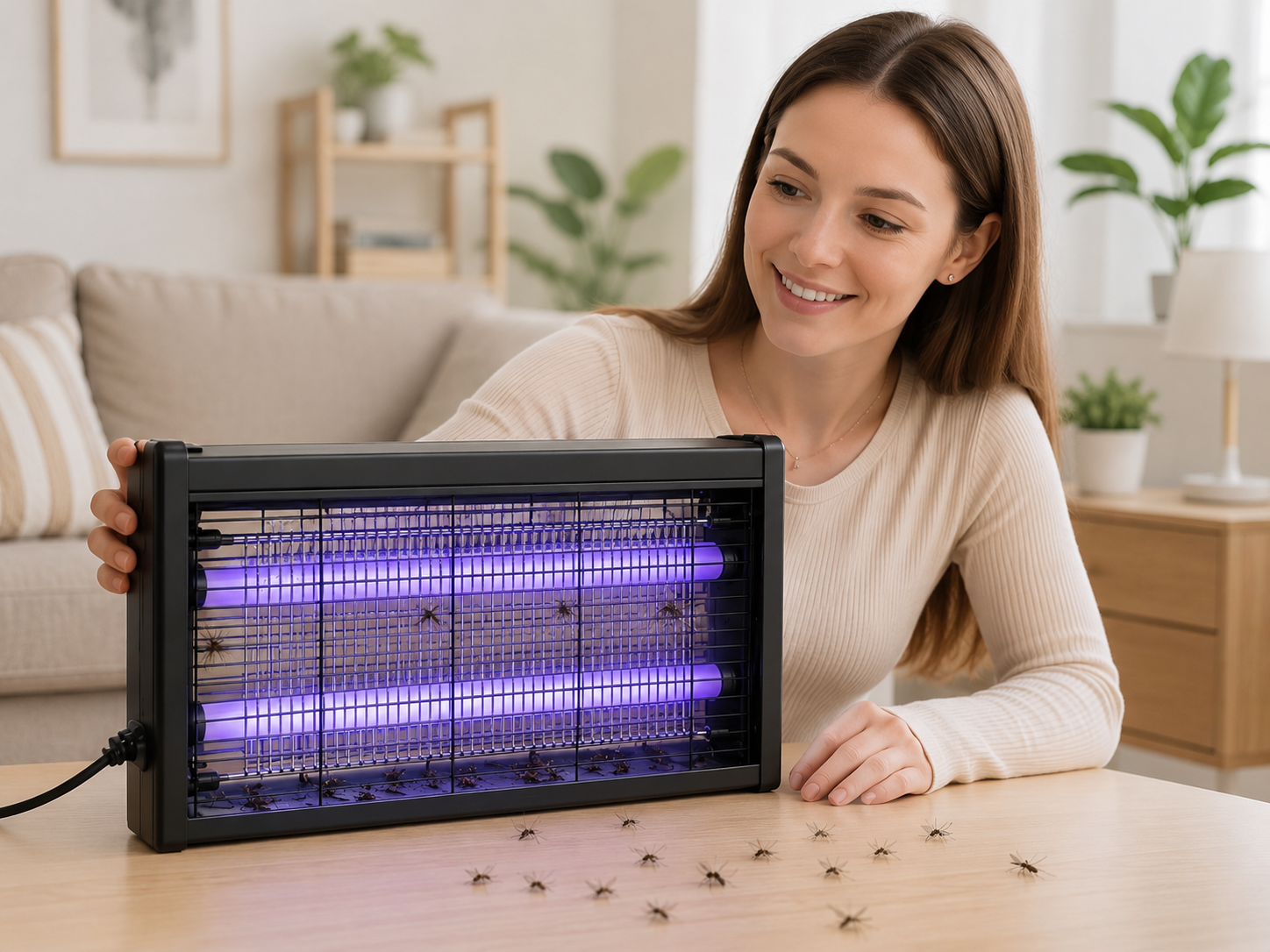 Преміум LED лампа від комарів нового покоління Mosquito Killer ULTRA посилений захист від комах
