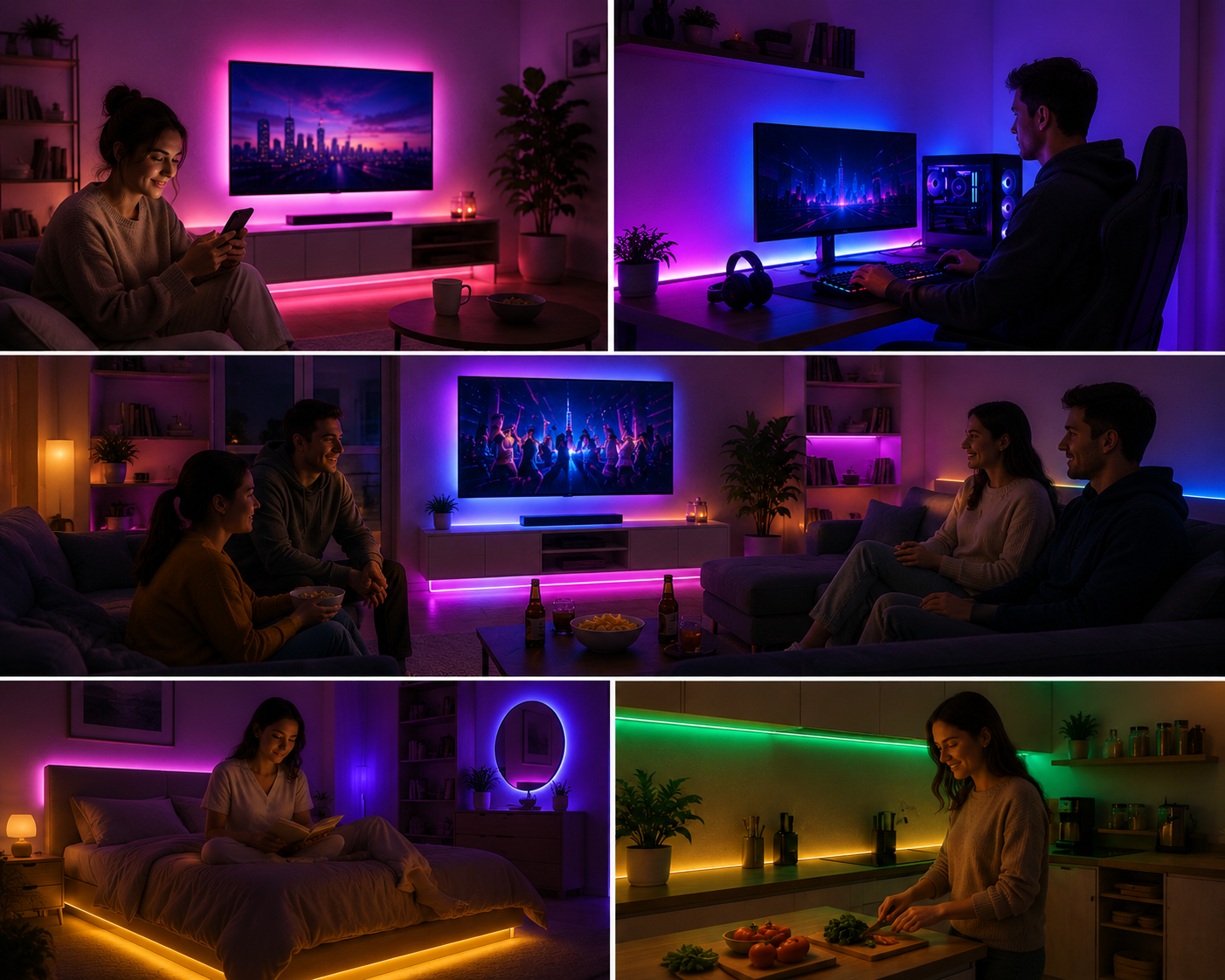 Гнучка світлодіодна стрічка RGB USB 20м / RGB стрічка / USB Led стрічка + пульт