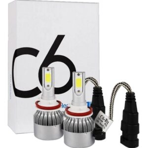 Комплект LED ламп C6 HeadLight H11 / Світлодіодні автомобільні LED лампи C6 H11