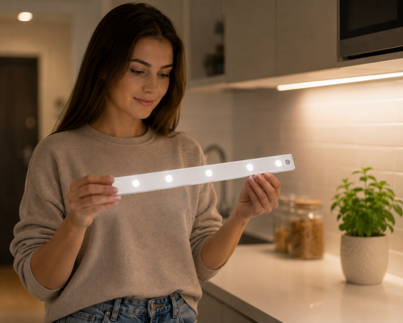 Лампа із сенсором на рух LED 50 / Акумуляторний світильник із датчиком руху