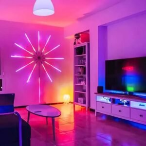 Світлодіодна RGB стрічка Феєрверк з пультом та Bluetooth від USB, 5V 213 LED