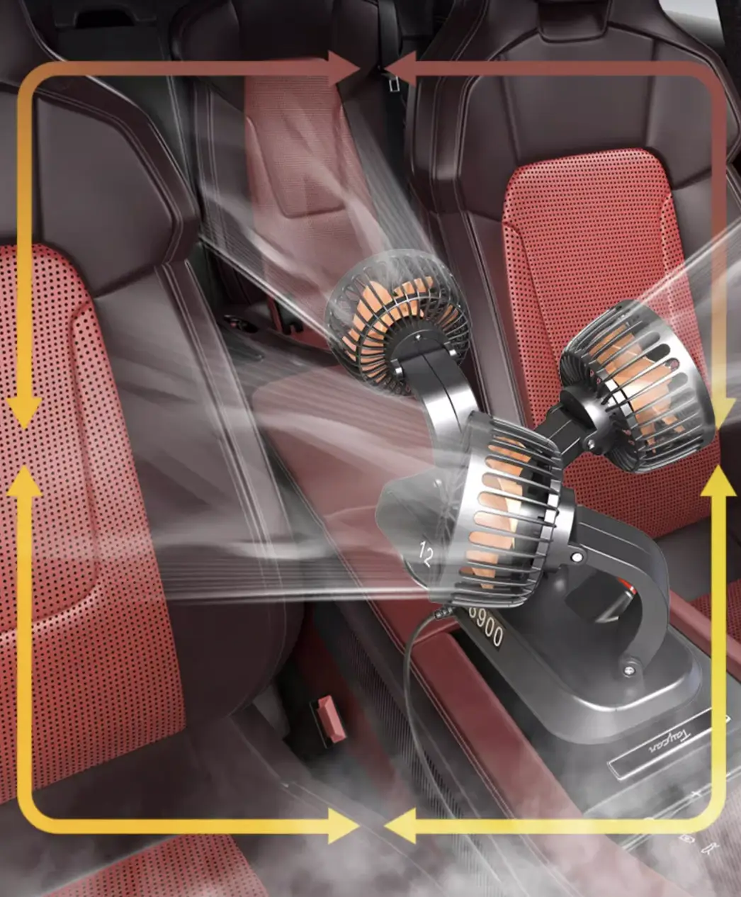 Автомобільний потрійний поворотний 12V USB з табличкою телефону