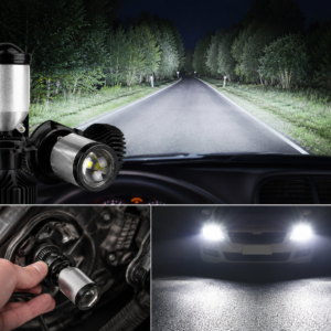 Автомобільні LED лампи Y6 H4 / Світлодіодні автомобільні лампи 90W 5000K з лінзами