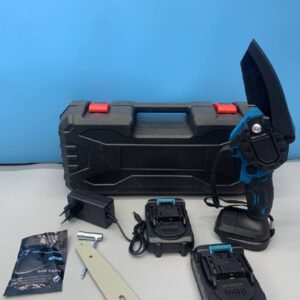 Акумуляторна ланцюгова міні-пила6 inch Electric SAW BLUE кейсом / 2 акумулятори 4А/год 8644