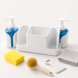 Організатор з дозатором для мила / Multifunctional Soap Dispenser / Органайзер для кухонного мийки