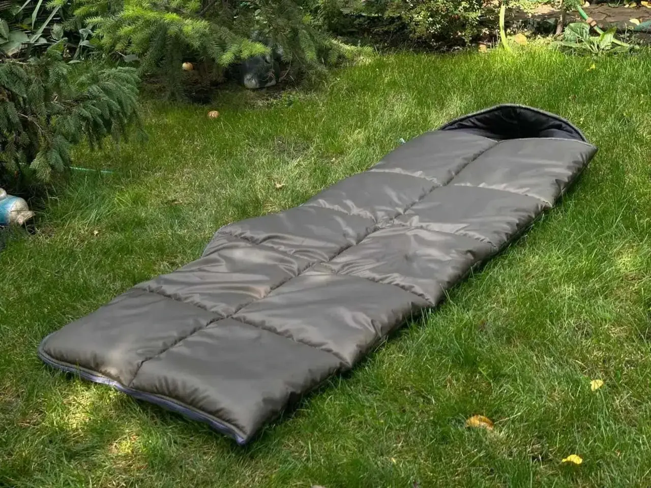 Зимовий спальний мішок ковдра з капюшоном 2,1*0,75 см 400г/м.кв.